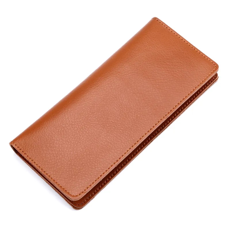 Elegant Genuine Leather Women's Long Wallet with Card Slots