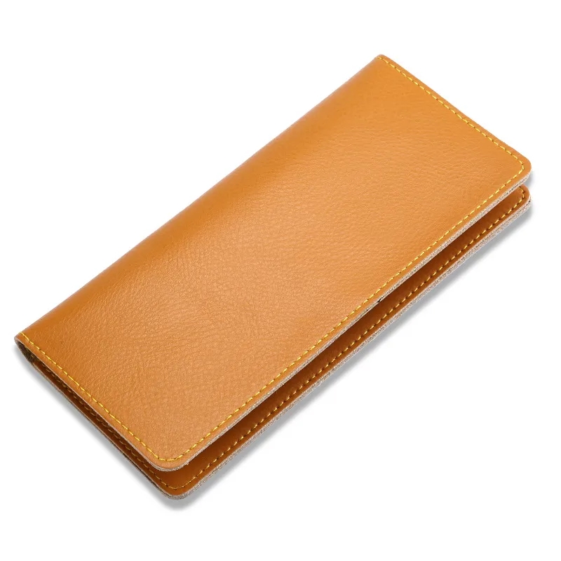 Elegant Genuine Leather Women's Long Wallet with Card Slots
