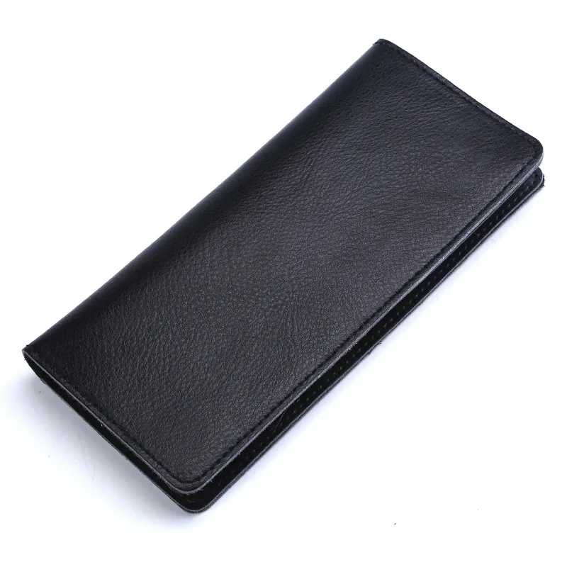 Elegant Genuine Leather Women's Long Wallet with Card Slots