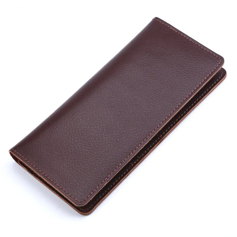 Elegant Genuine Leather Women's Long Wallet with Card Slots