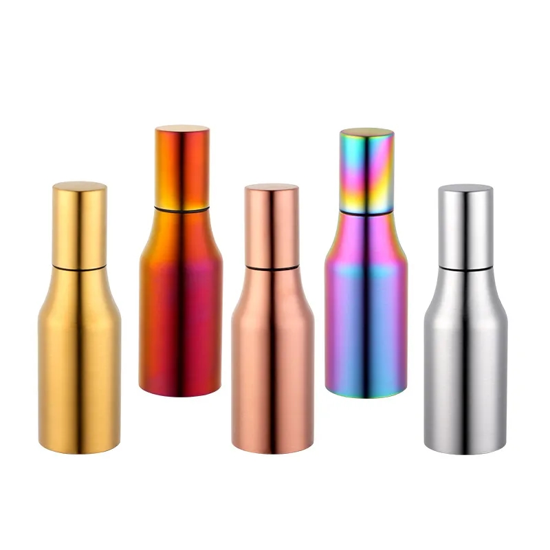 Stainless Steel Condiment Oil Dispenser with Metal Cap