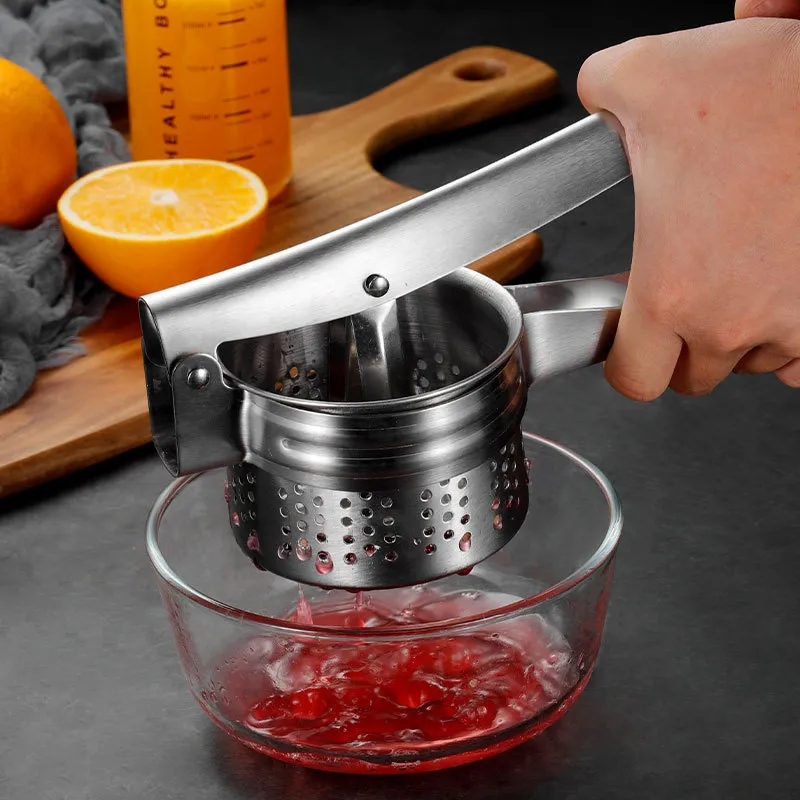 Compact Manual Stainless Steel Fruit & Vegetable Juicer