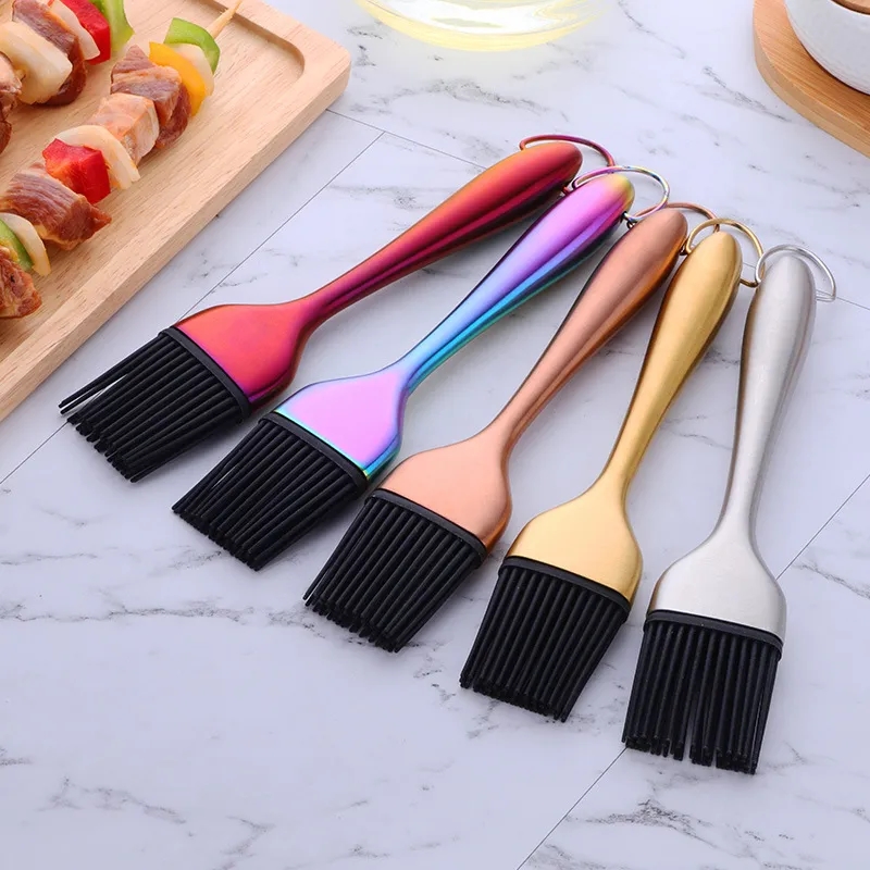 Food-Grade Silicone Oil Brush for Cooking & Baking w/ Hook