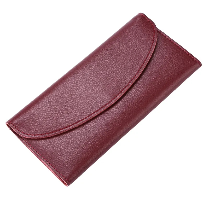 Elegant Genuine Leather Women's Wallet with Multiple Slots