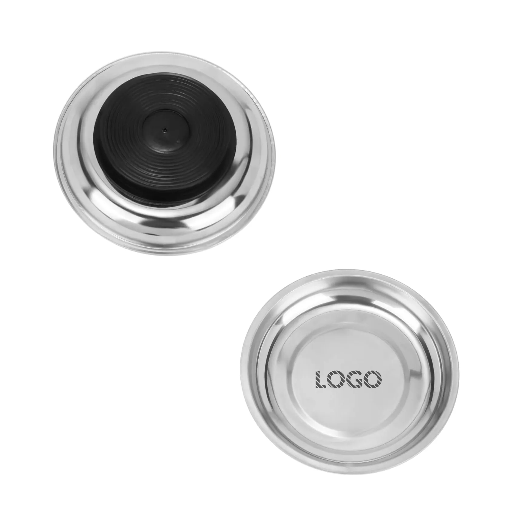 3" Round Stainless Steel Magnetic Tray for Metal Parts