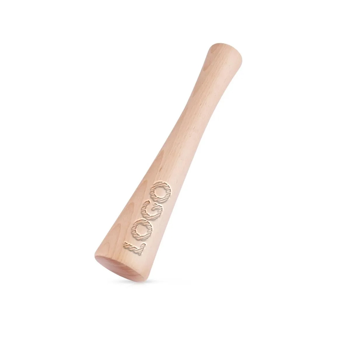 12" One Piece Solid Wood Vegetable Fermentation Pounder