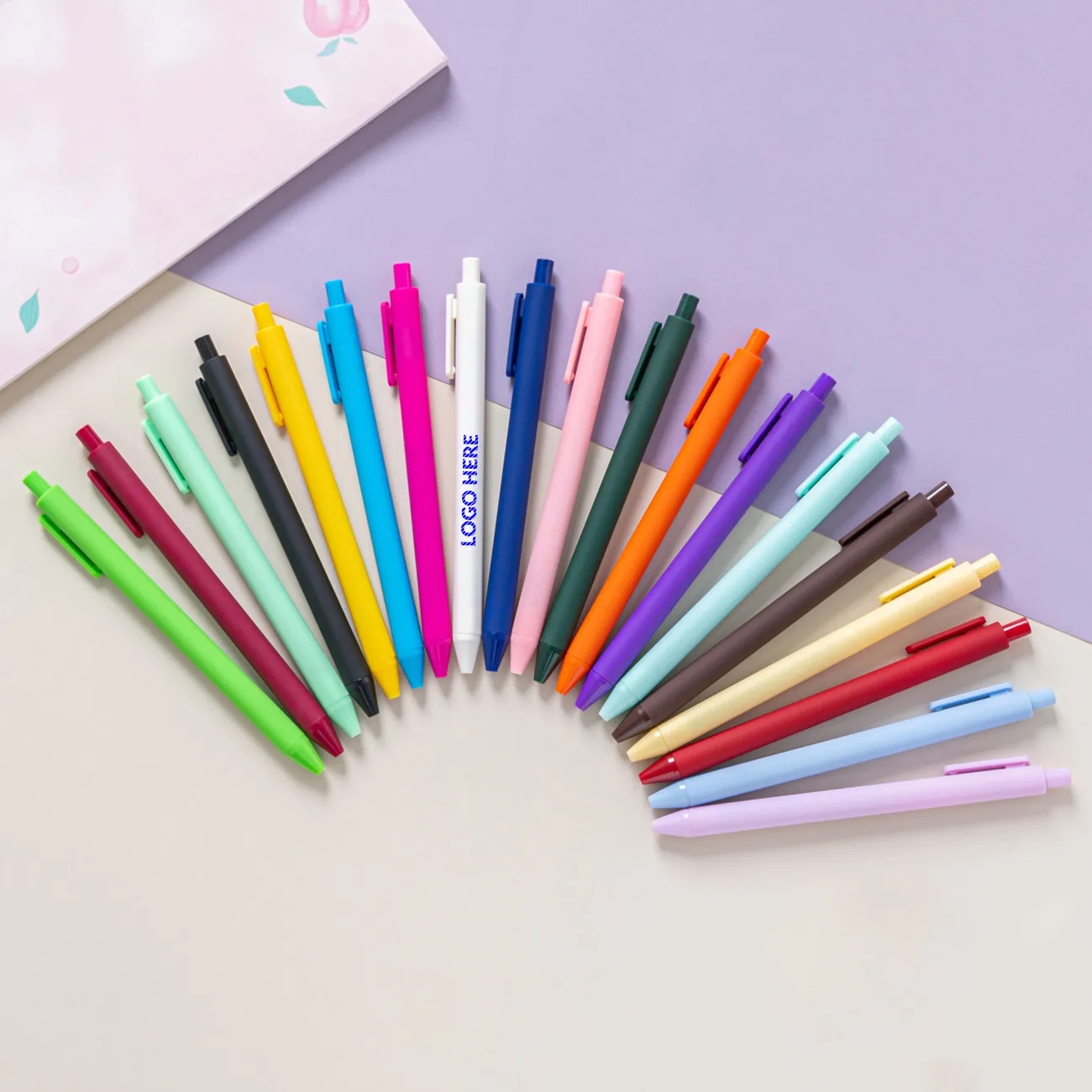 Simplistic Click-Action Plastic Ballpoint Pen for Promotions