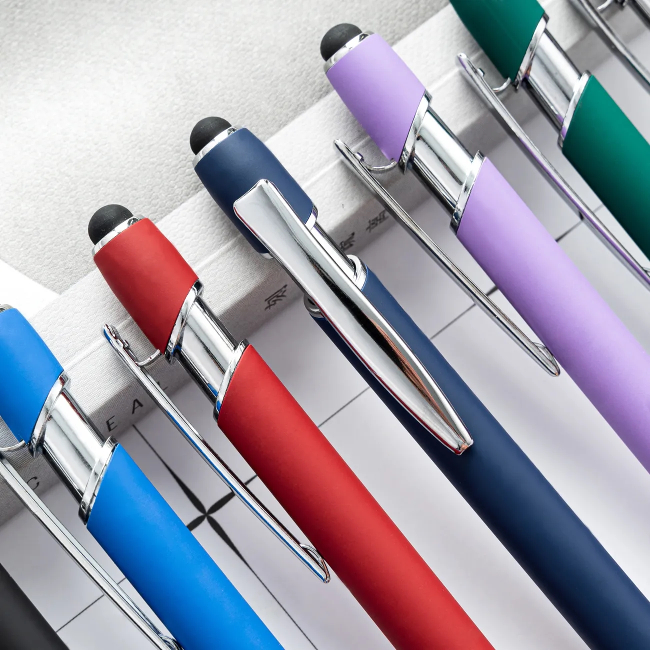 Aluminum Click-Action Pen-Stylus for Screen and Paper