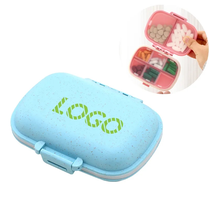 Weekly 8-Compartment Moisture-Proof Pill Organizer Box
