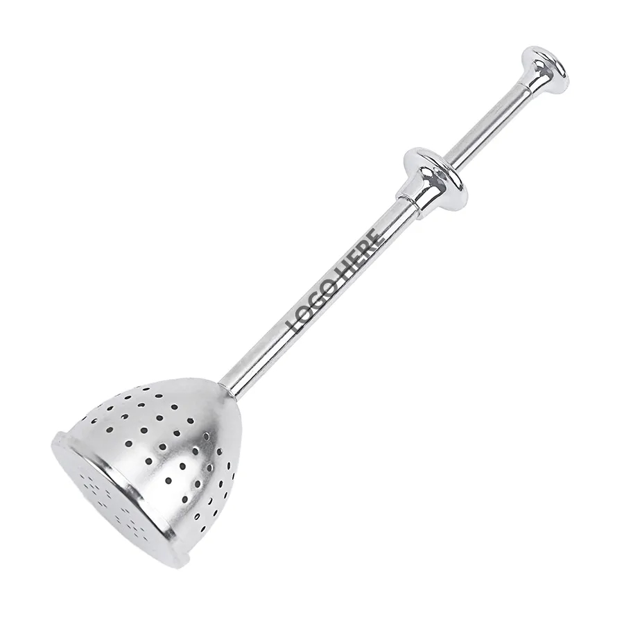 Stainless Steel Press-Type Conical Tea Filter Infuser