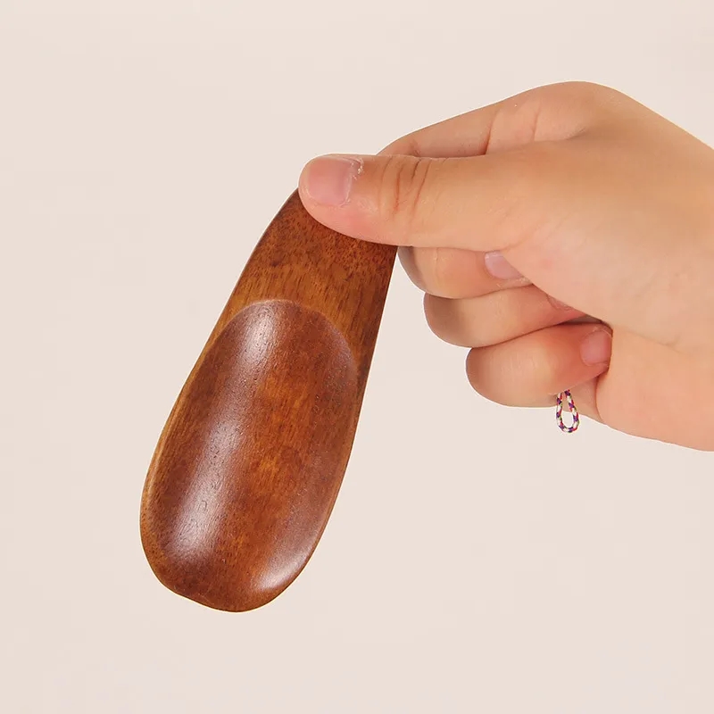 3.3" Daily Portable Mini Solid Wood Shoe Horn