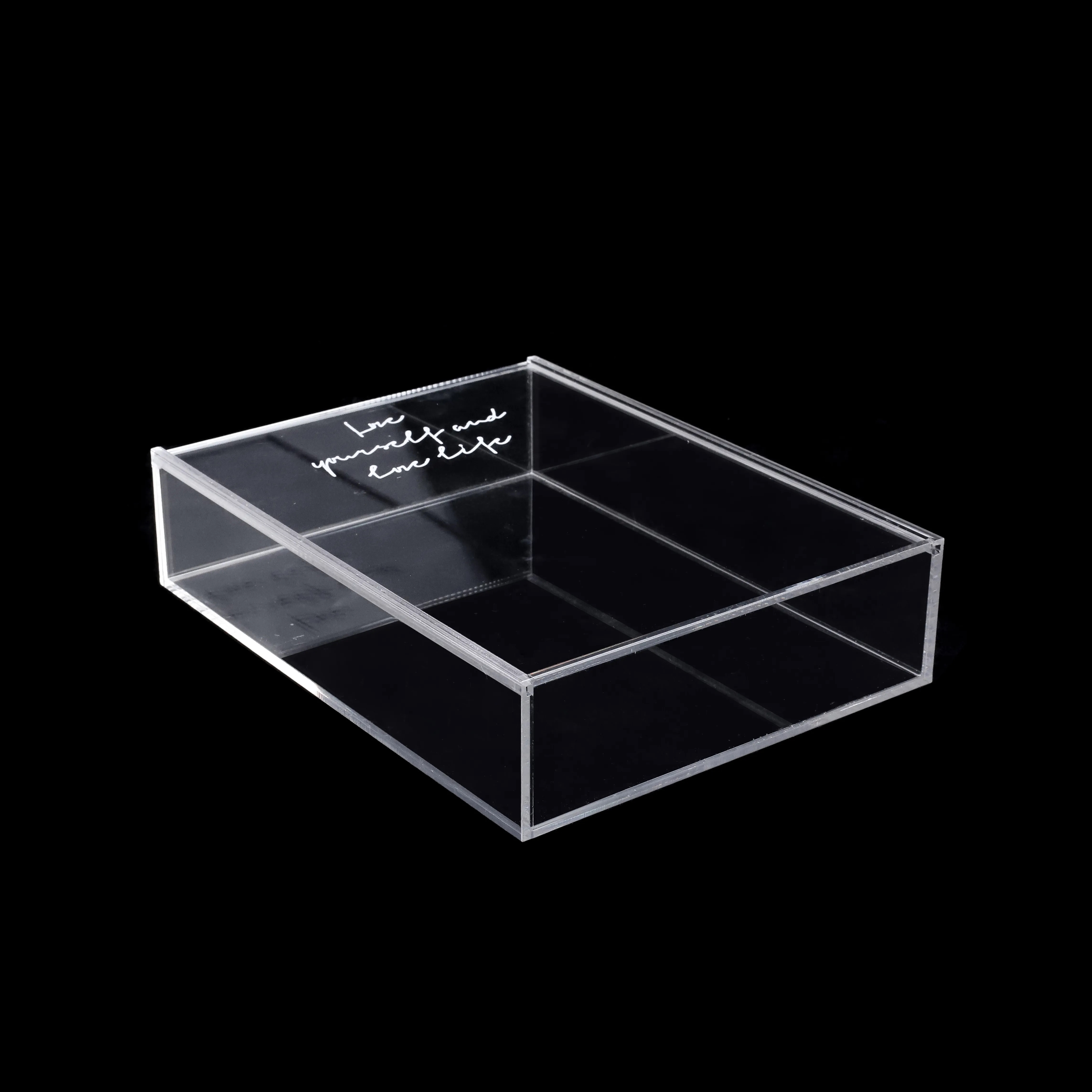 Pull-out Acrylic Flower Gift Box DIY Display Photo Frame