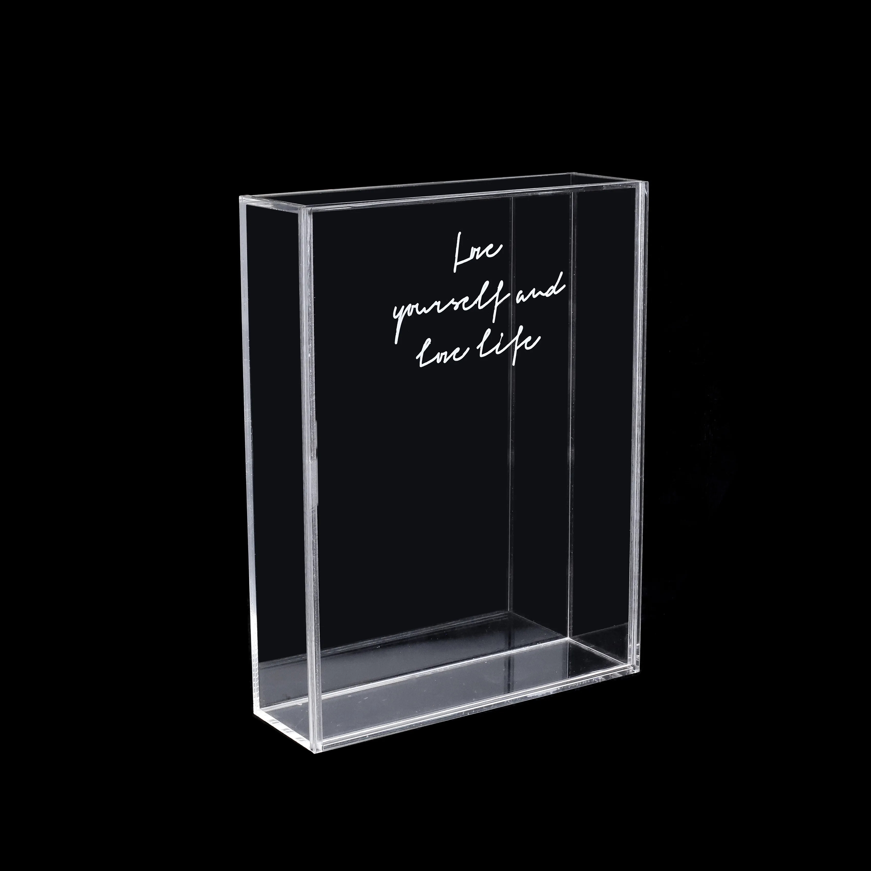 Pull-out Acrylic Flower Gift Box DIY Display Photo Frame