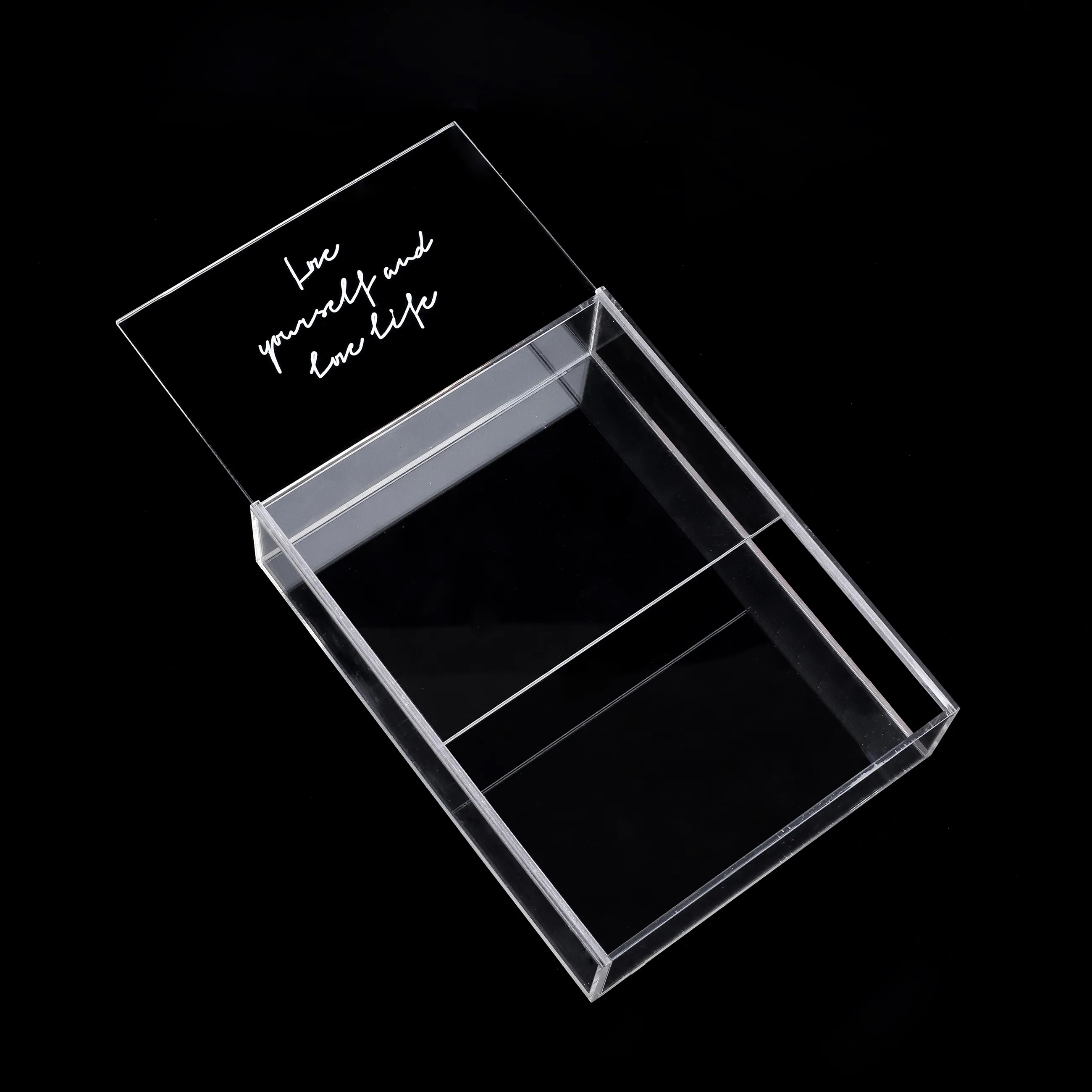 Pull-out Acrylic Flower Gift Box DIY Display Photo Frame