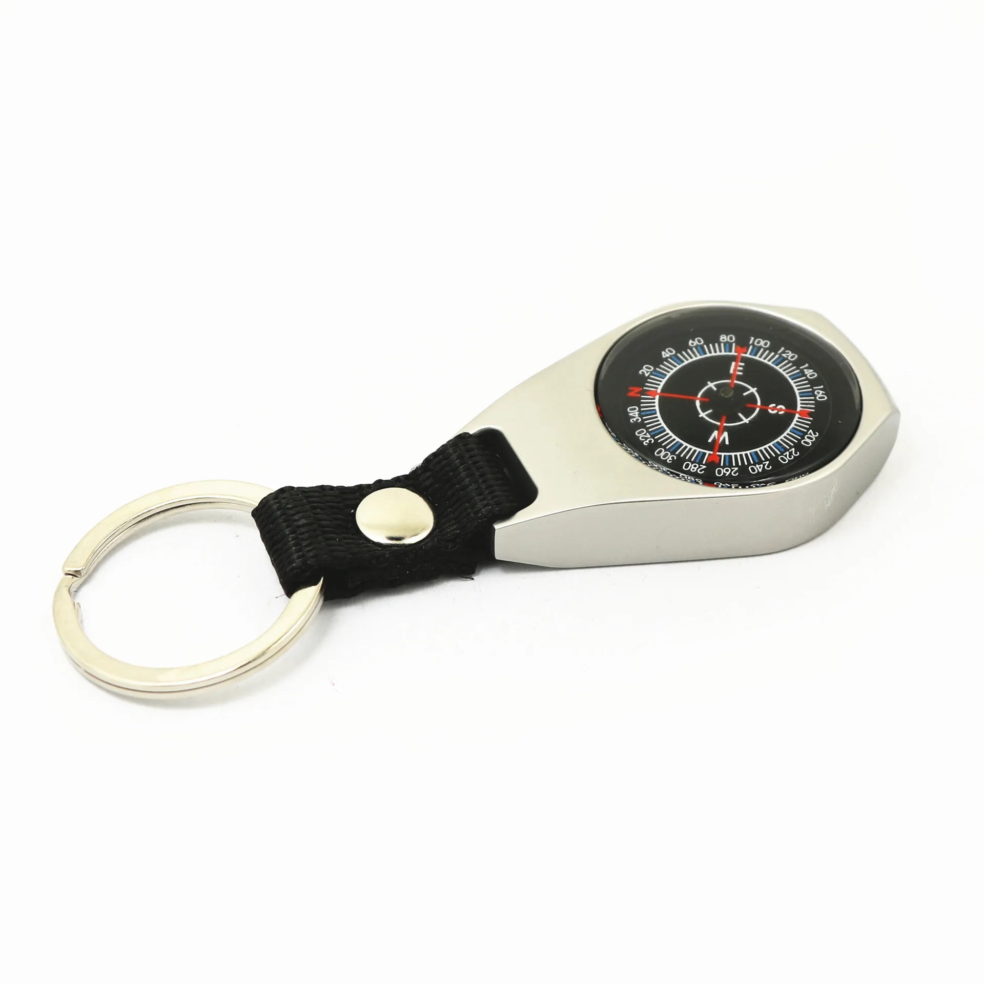 Zinc Alloy Keychain Compass - Elegant Navigation Accessory