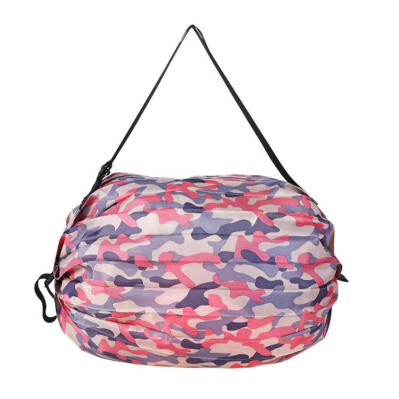 Multipurpose Foldable Nylon Duffel-Style Shopping Bag