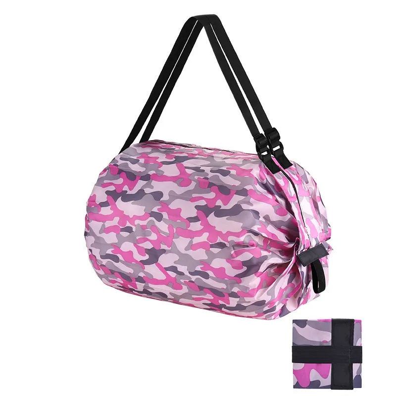 Multipurpose Foldable Nylon Duffel-Style Shopping Bag