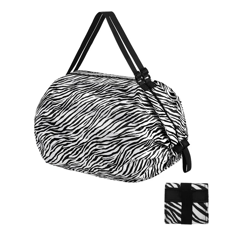 Multipurpose Foldable Nylon Duffel-Style Shopping Bag