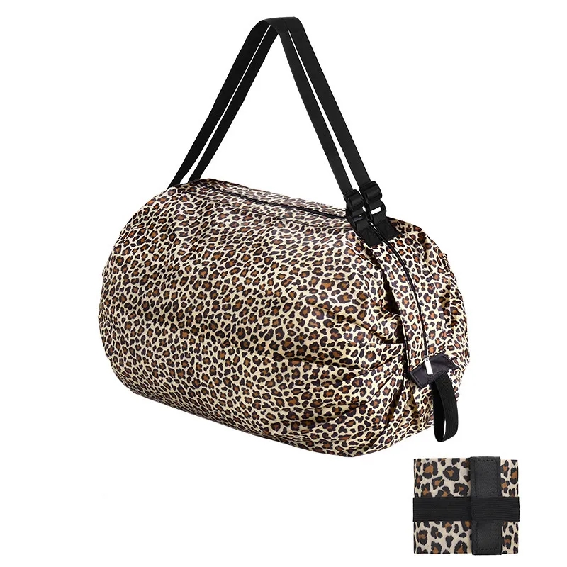 Multipurpose Foldable Nylon Duffel-Style Shopping Bag