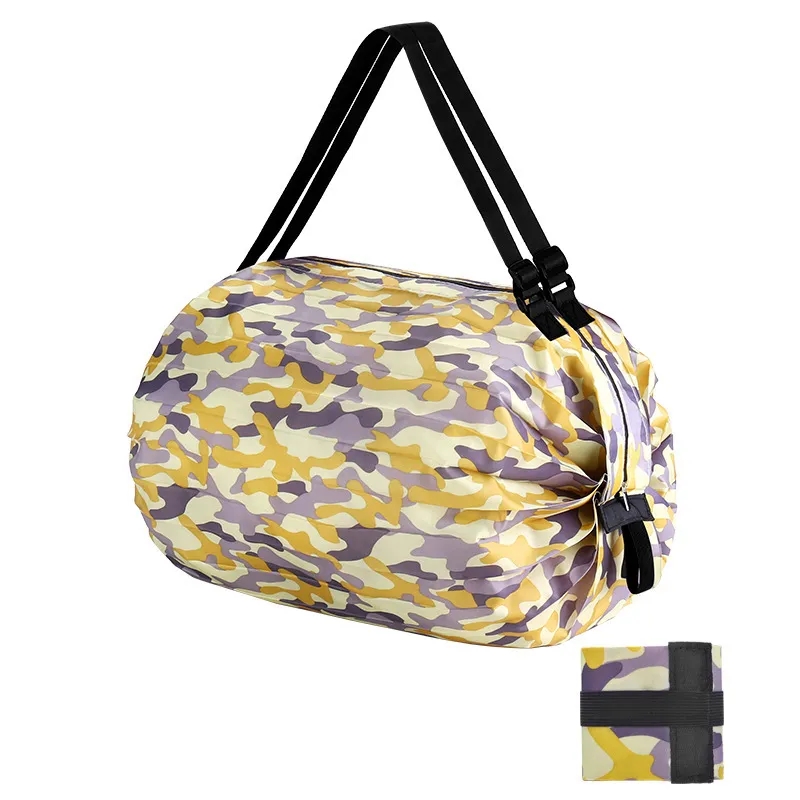 Multipurpose Foldable Nylon Duffel-Style Shopping Bag