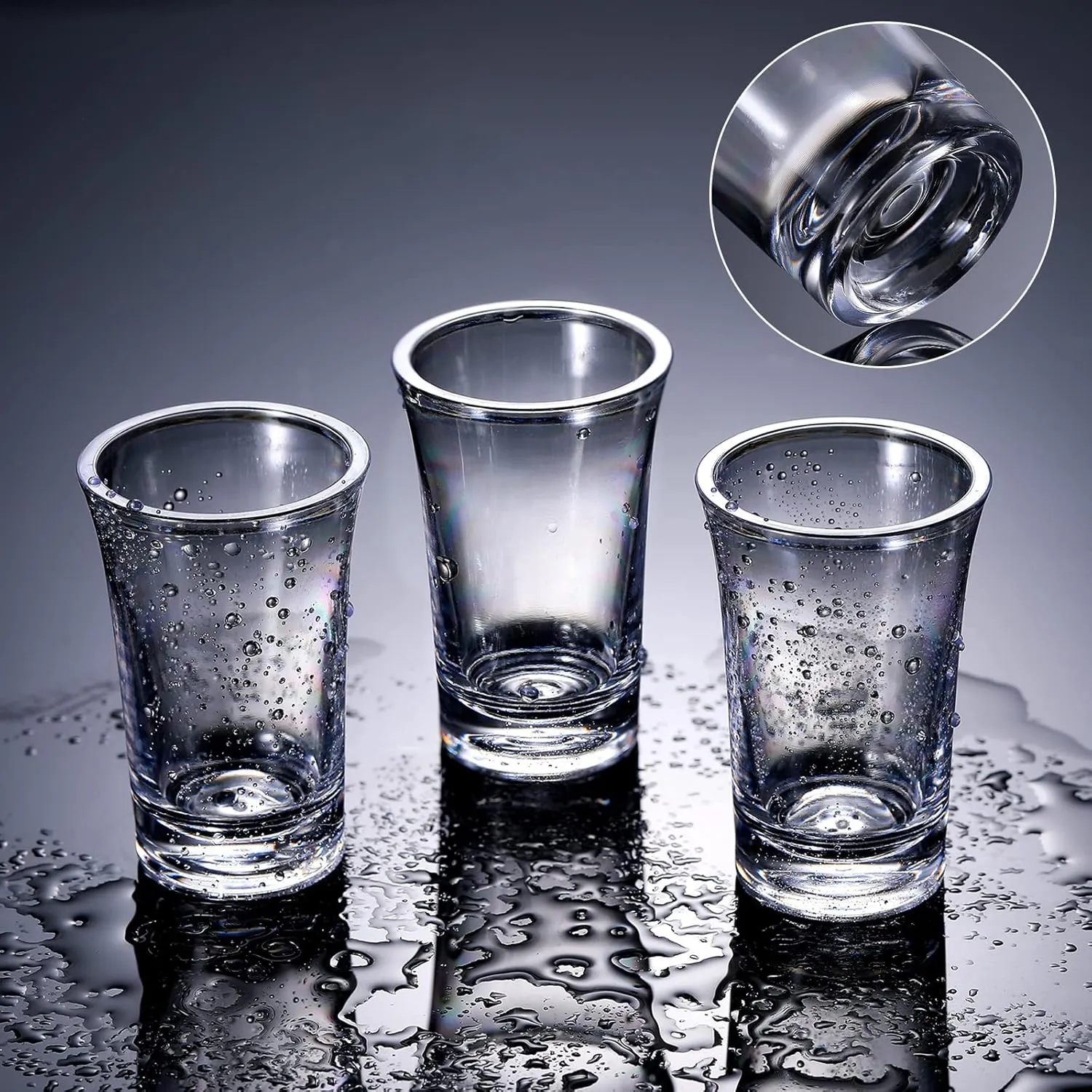 1oz Acrylic Shot Glass w/ Thick Base
