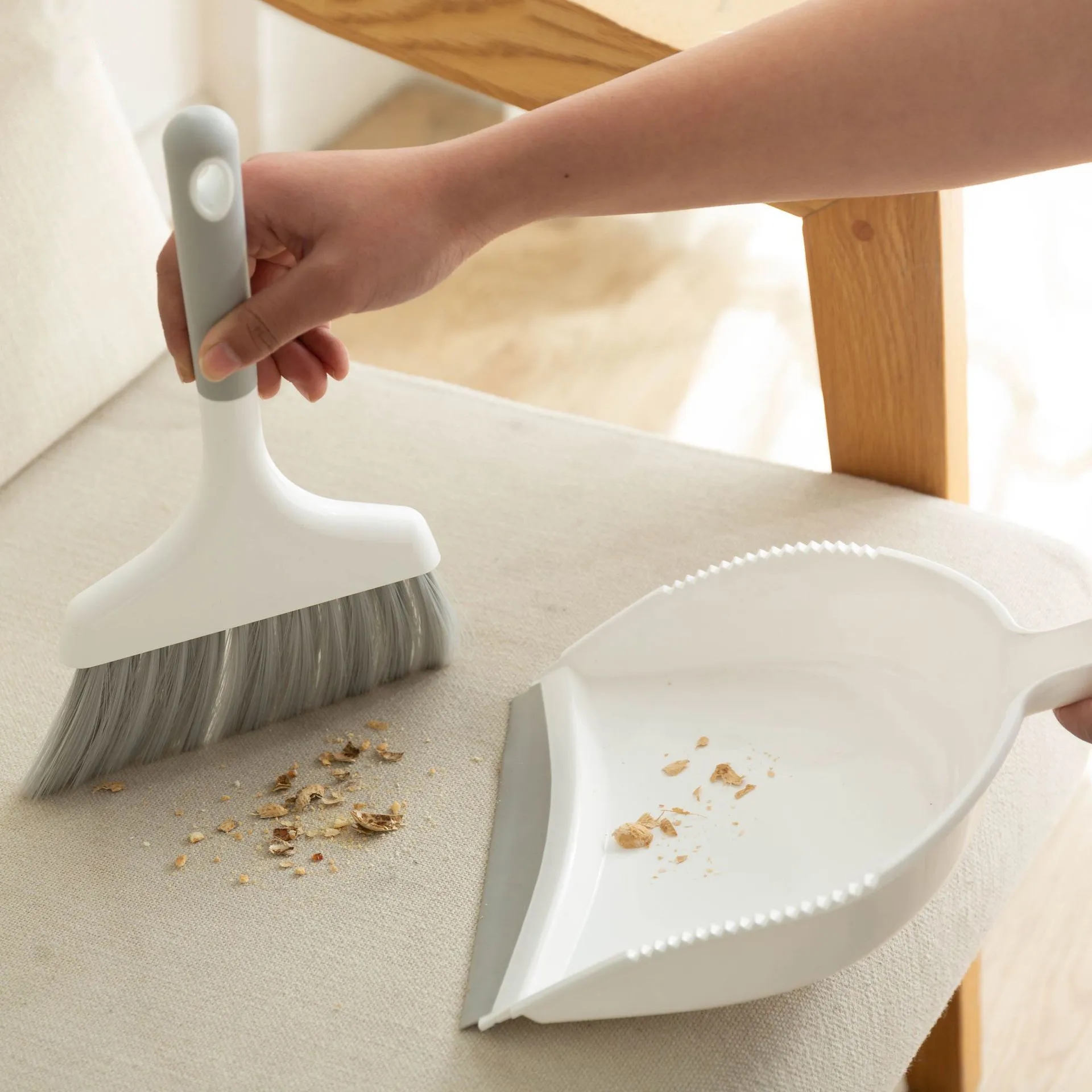 Desktop Cleaning Set, Broom and Dustpan Combo