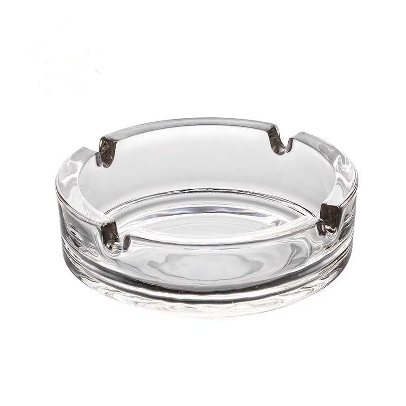 Portable Decorative Round Modern Glass Ashtray