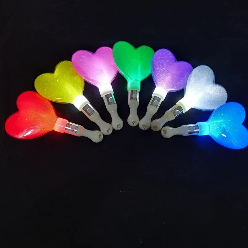 LED Heart Glow Stick Toy for Concerts and Parties