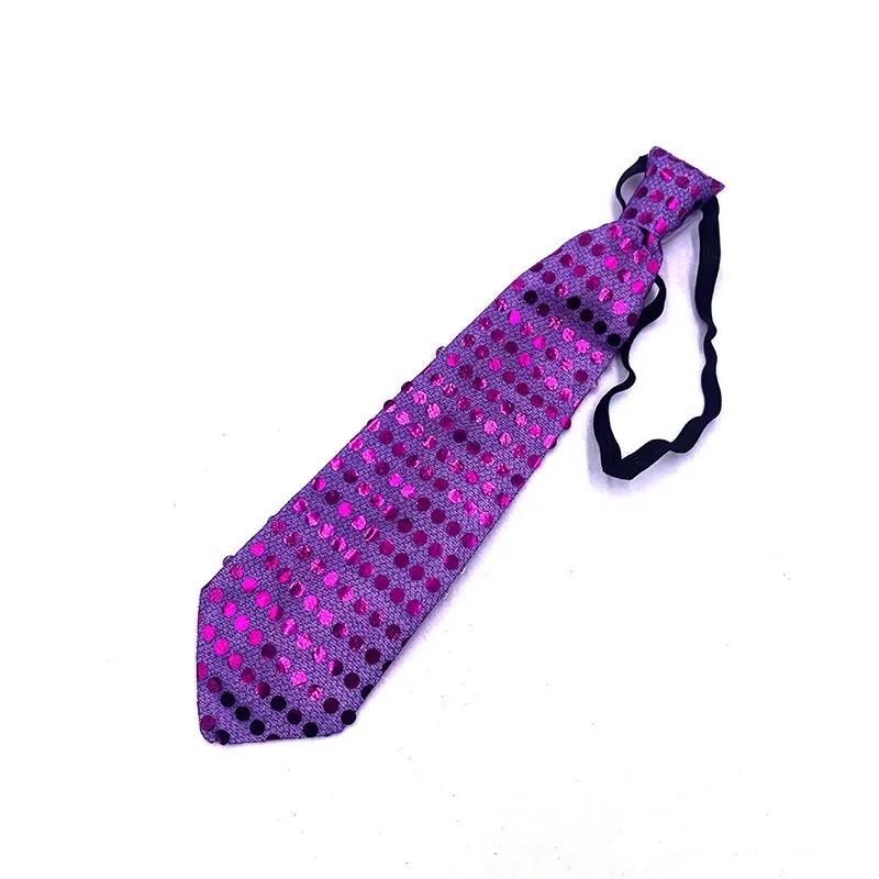 LED Light-Up Sequin Tie for Concerts and Events