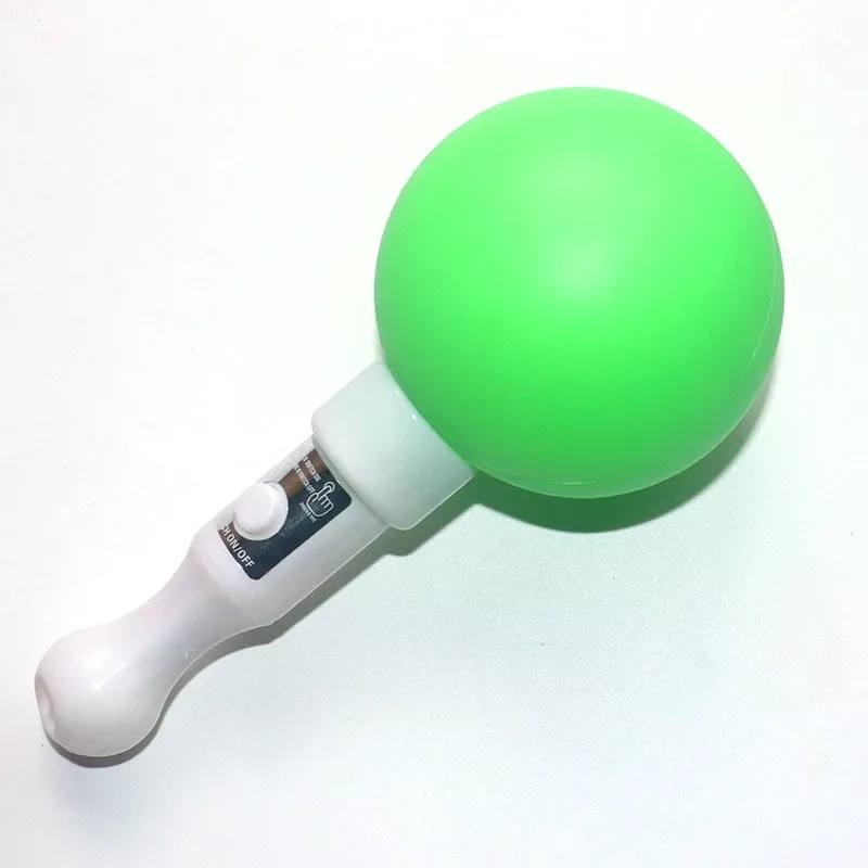 Flashing Glow Stick Shaker Rattle Round Sand Drum for Party