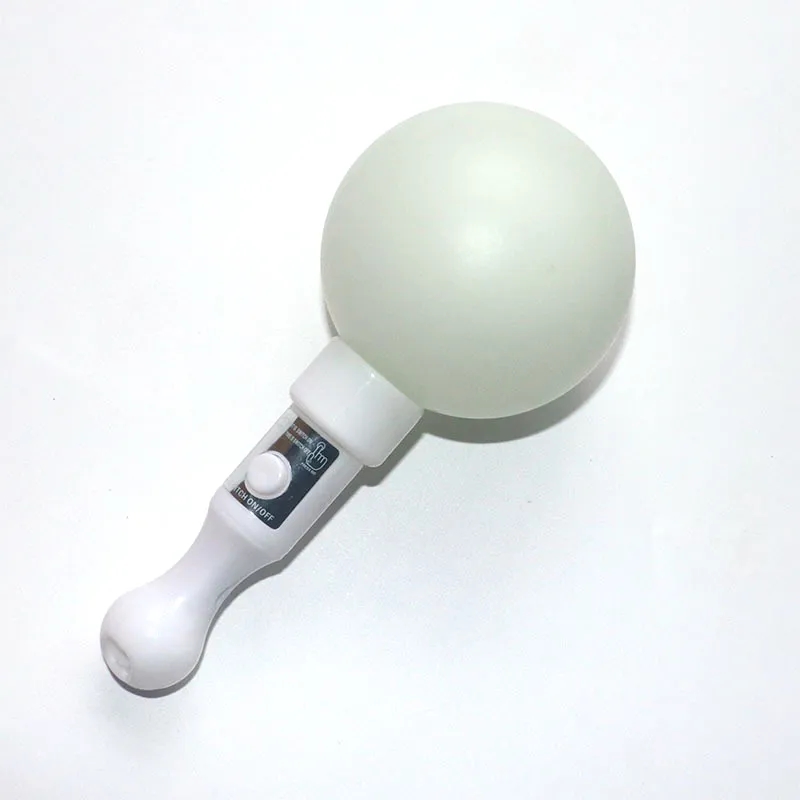 Flashing Glow Stick Shaker Rattle Round Sand Drum for Party