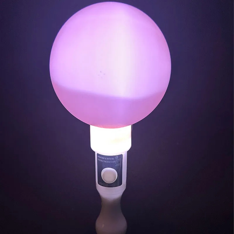 Flashing Glow Stick Shaker Rattle Round Sand Drum for Party