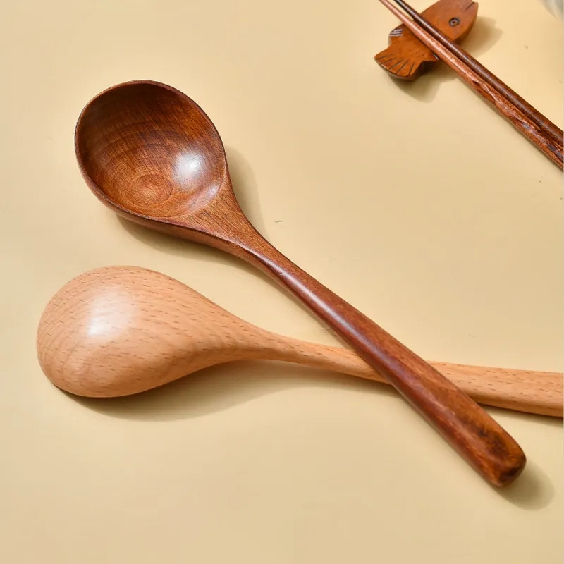 7.2" Wooden Spoon - Multi-Use Kids & Adults Dining Utensil