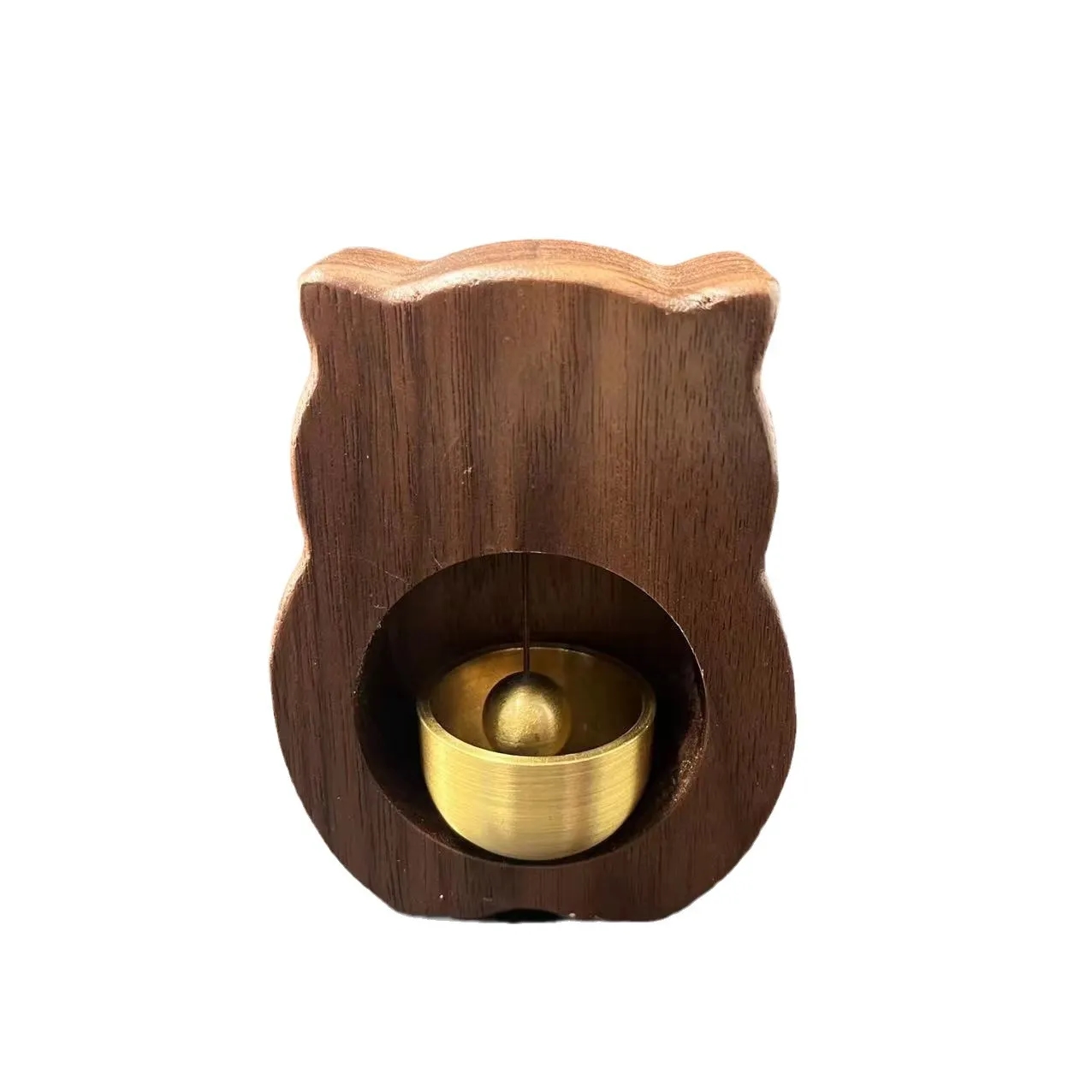 Magnetic Therapeutic Brass Bell Owl Shape Door Chime Decor