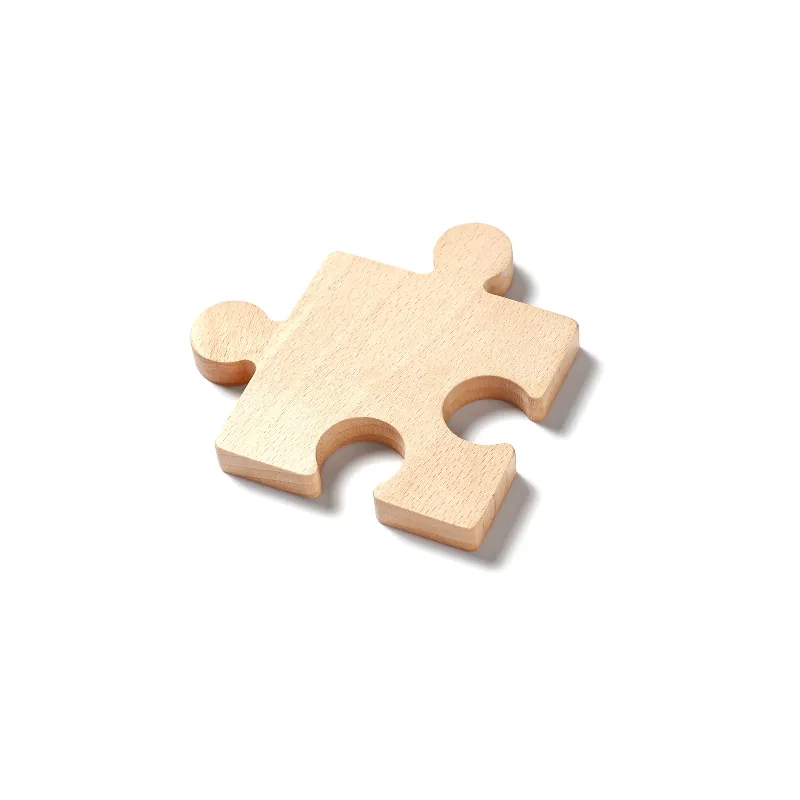 4x4" Outdoor Wooden Coaster Beech Heat Resistant Puzzle Mat