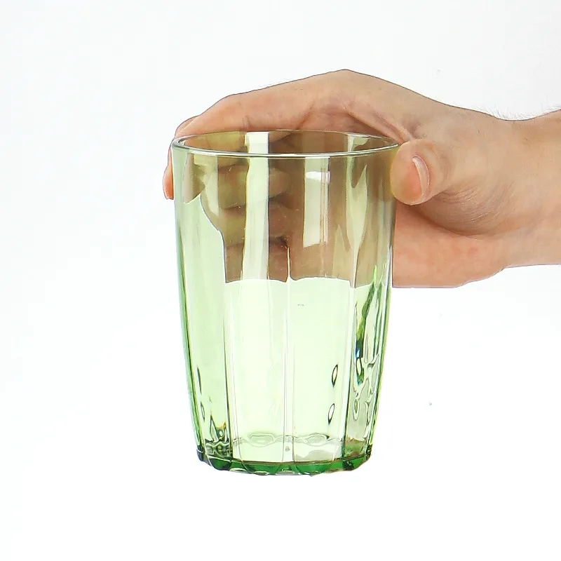 8oz Clear Hard Acrylic Plastic Beer Cup Drinkware Reusable