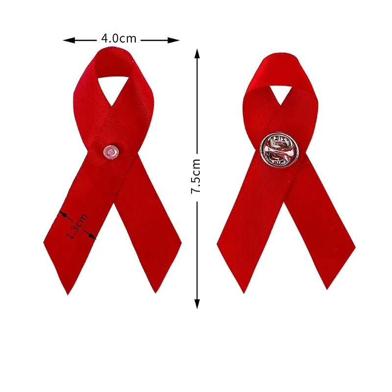 Awareness Satin Ribbon Safety Lapel Pins