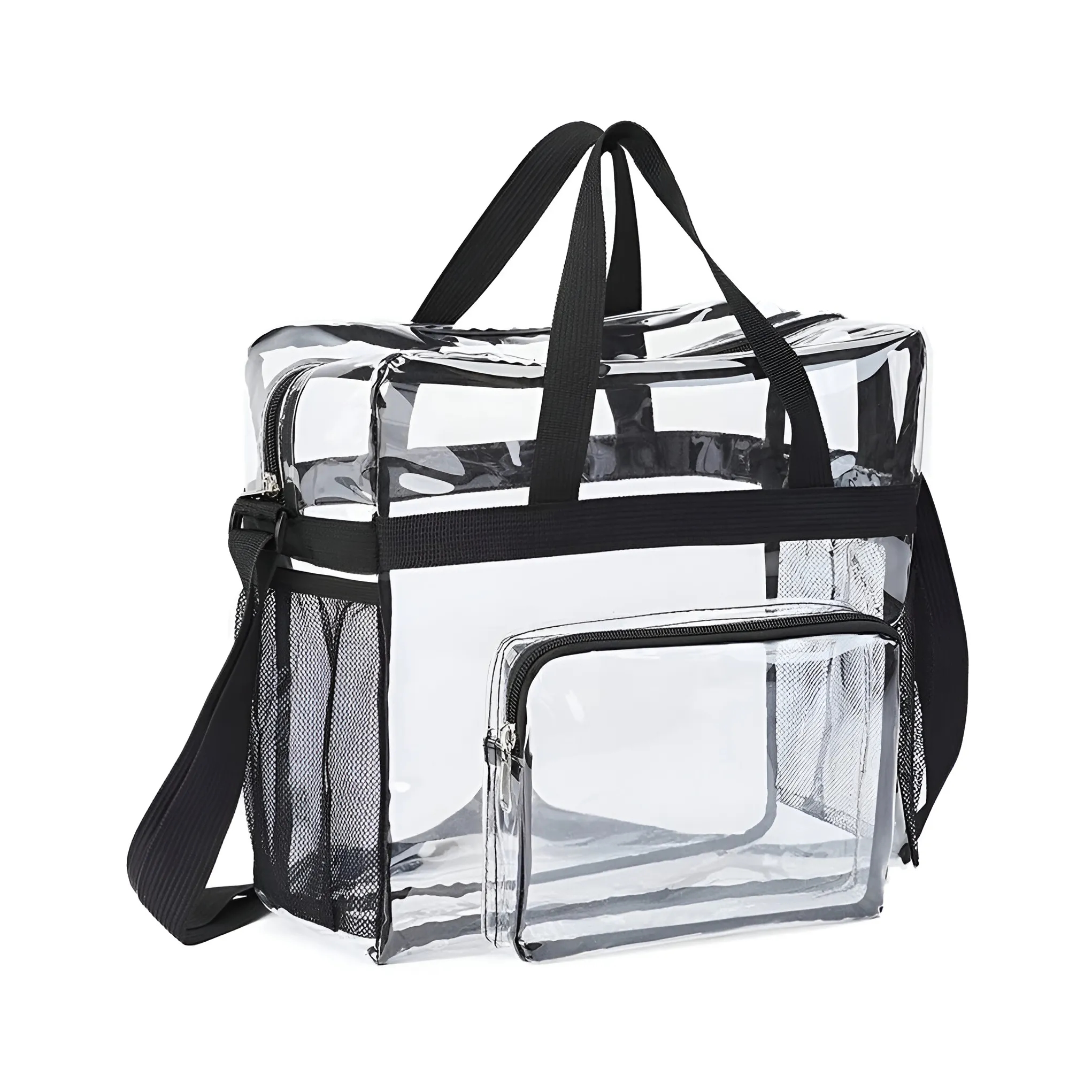 Transparent PVC Travel Tote Waterproof Crossbody Storage Bag