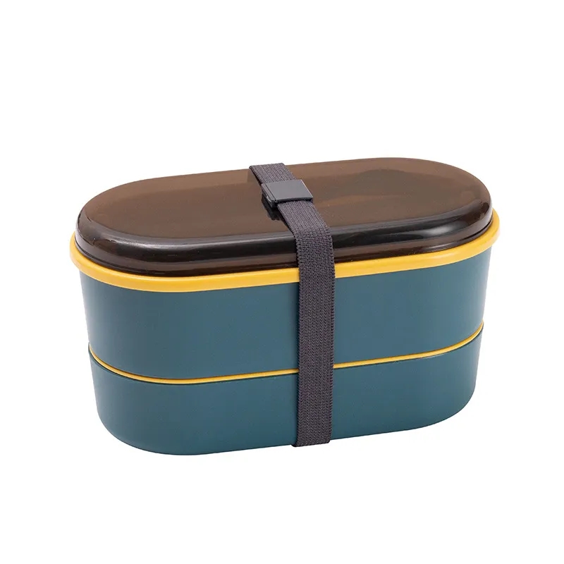 Kids Bento Lunch Box 700ml Double-Layer Microwavable