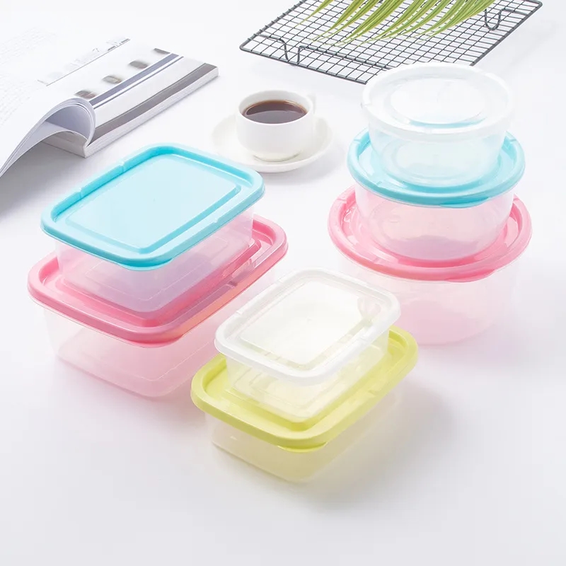 20oz Rectangular Plastic Food Storage Container Microwavable