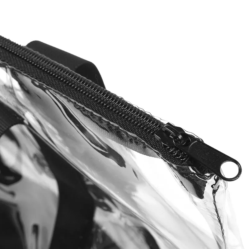 Clear Zipper Tote Bag with Reinforced Handles