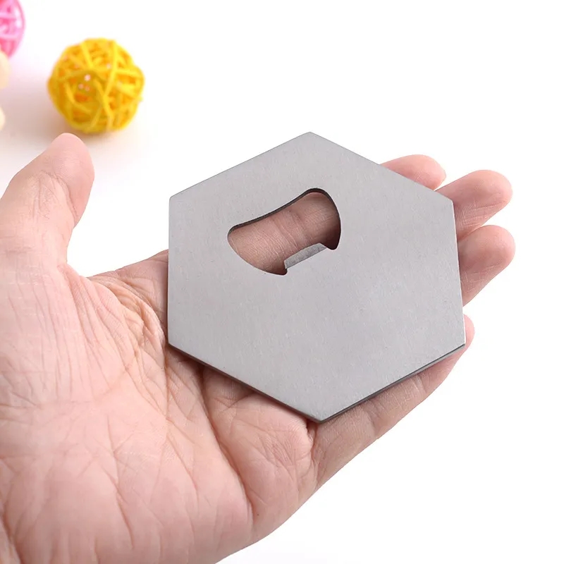 Hexagonal Stainless Steel Bottle Opener