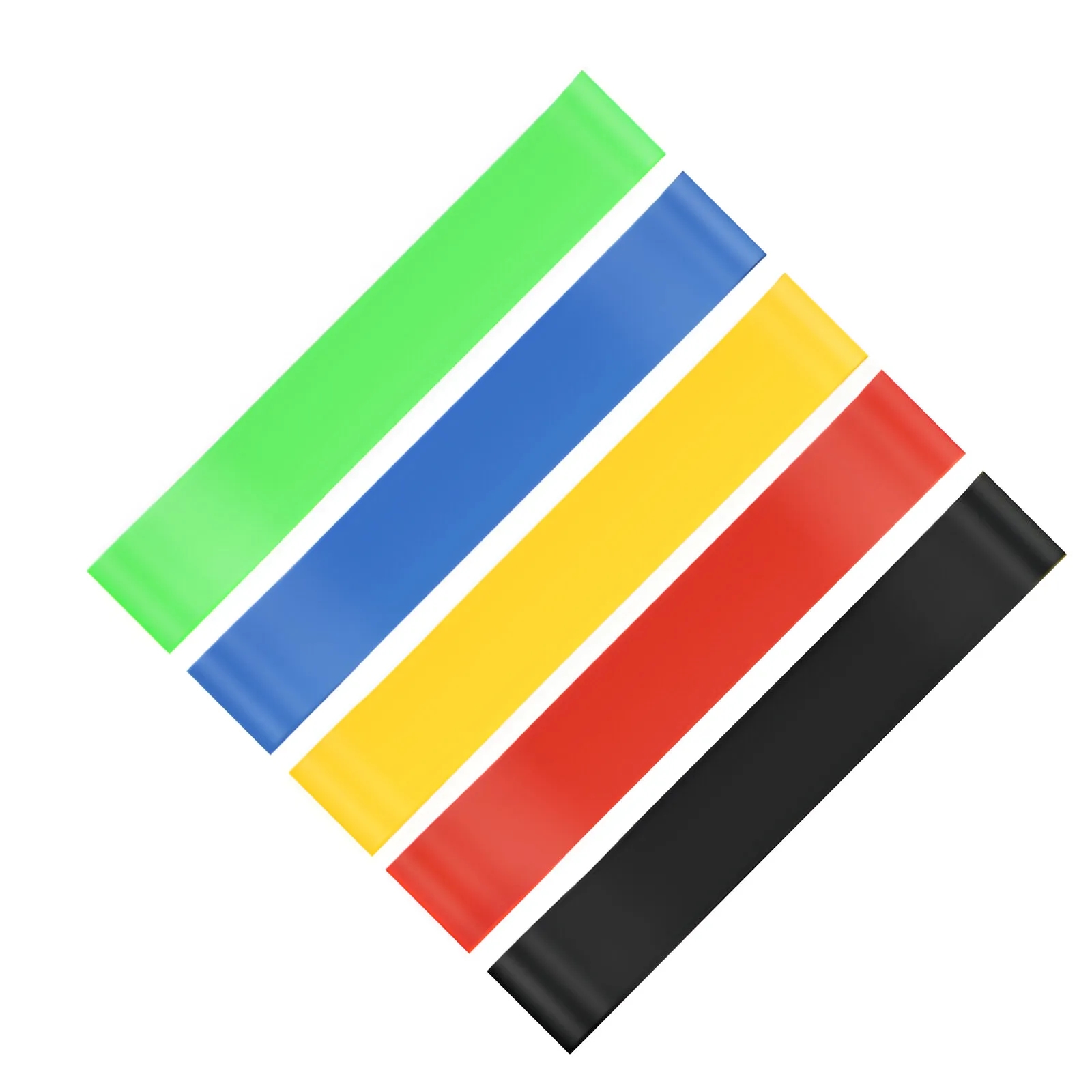 5-piece Durable Latex Resistance Bands for Fitness Training