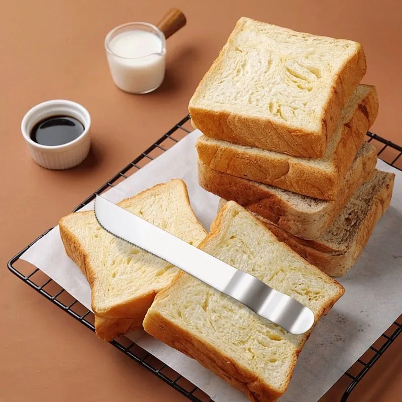 8" Stainless Steel Spatula Knife Spreader with Offset Handle