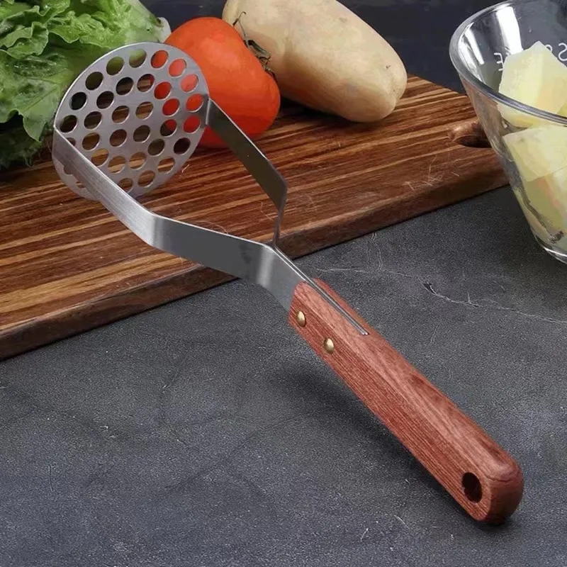 Potato Masher Stainless Steel Heavy Duty Anti-slip Handle