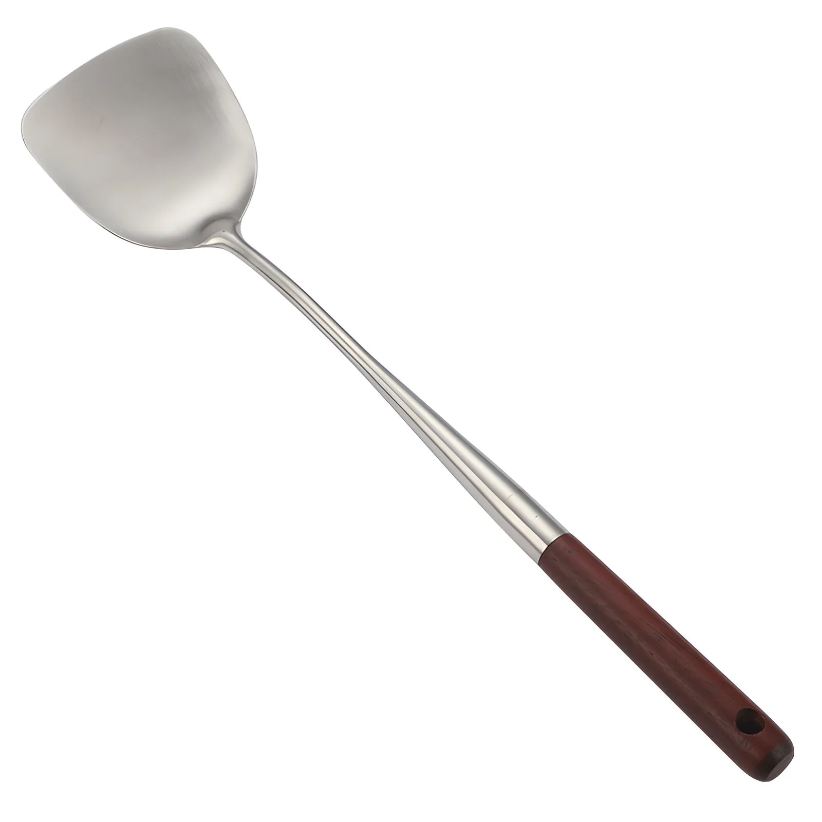 Stainless Steel Spatula with Wooden Handle, 17-Inch