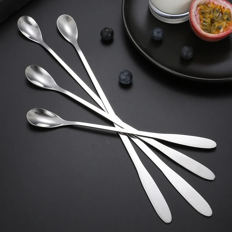 12" Stainless Steel Extended Ice Scoop Coffee Stirring Spoon