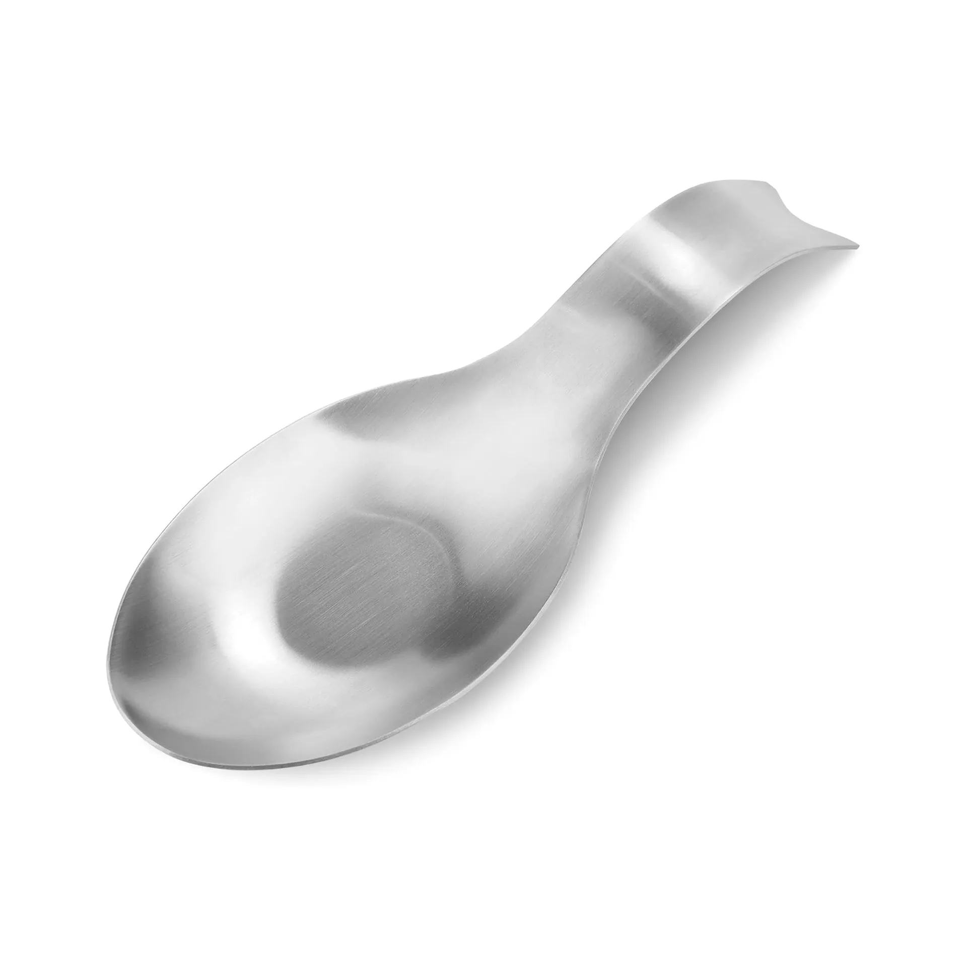 Stainless Steel Spoon Rest, Fish-Shaped Utensil Holder