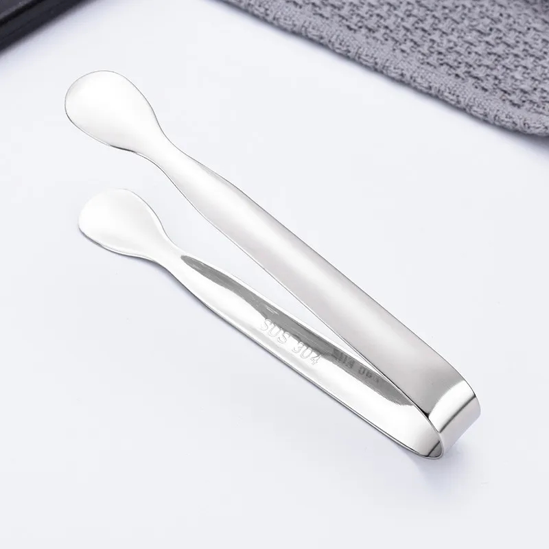 Stainless Steel Sugar Tongs, 4-Inch Mini Ice Tongs