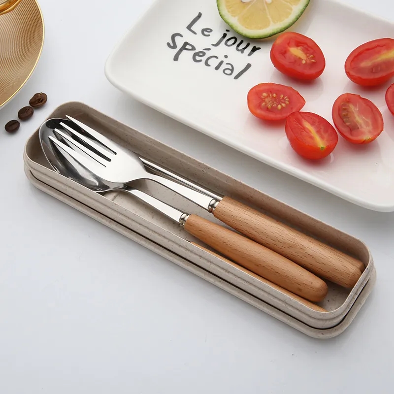 Eco-Friendly Wooden Handle Cutlery Set